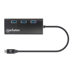 "Manhattan USB-C DockHub with Card Reader - Effortless Connectivity & Expansion | 152440"